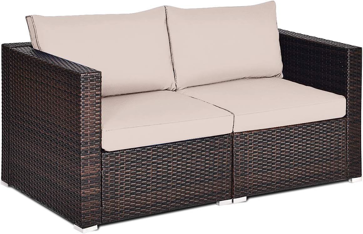 Outdoor Wicker Corner Sofa Set