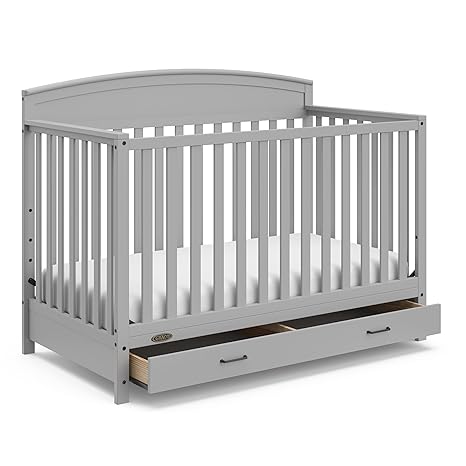 Benton 5-in-1 Convertible Crib (Pebble Gray) – GREENGUARD Gold Certified