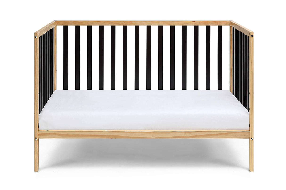 Baby Cache Deux Remi Island 3-in-1 Convertible Crib (Do Re Me) Natural & Black