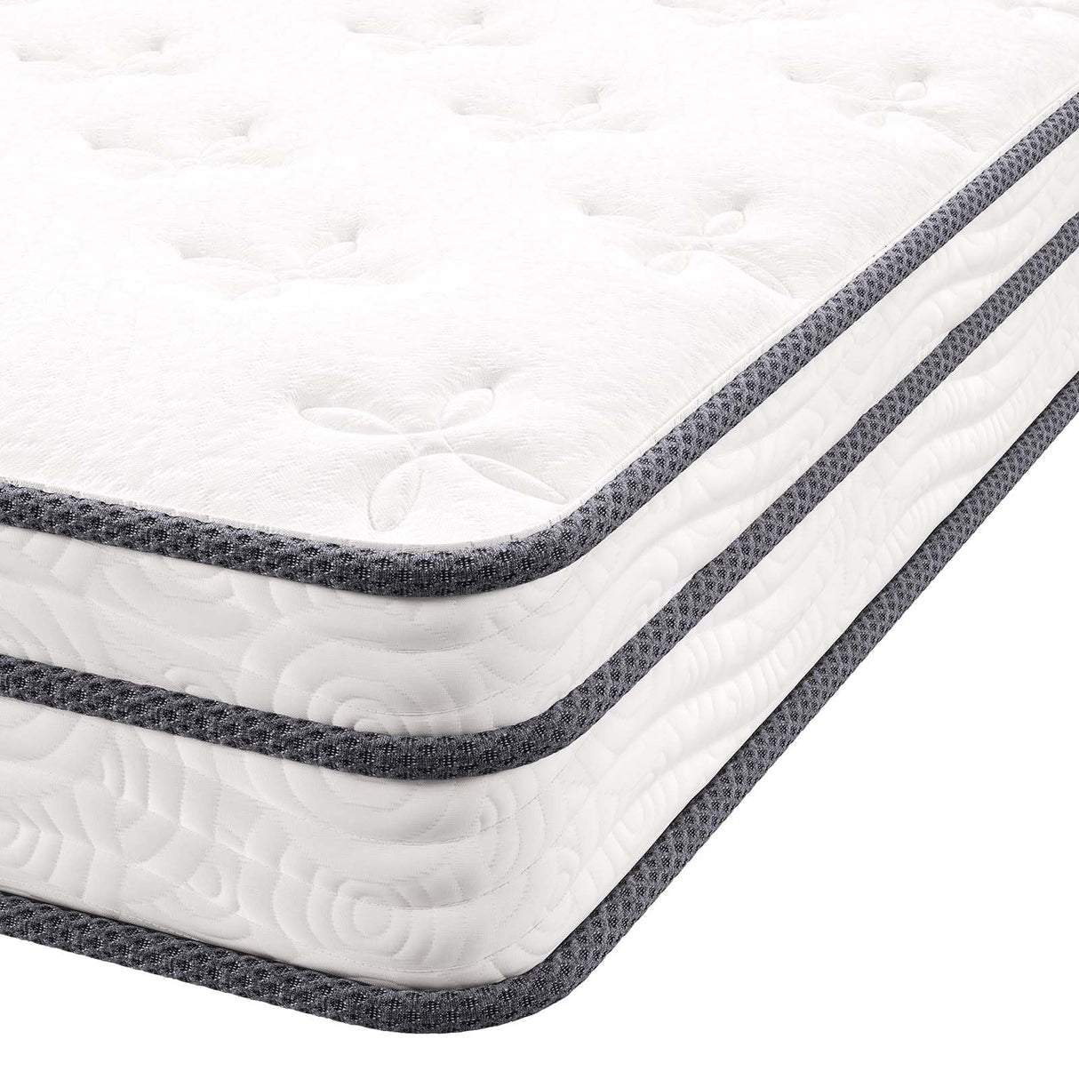 Jenna 6" Innerspring and Foam Narrow Twin Mattress in White