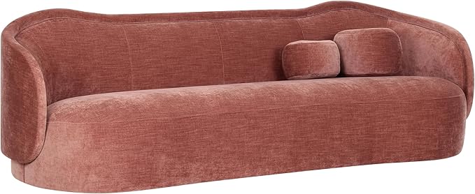 Circe Taupe Textured Velvet Sofa