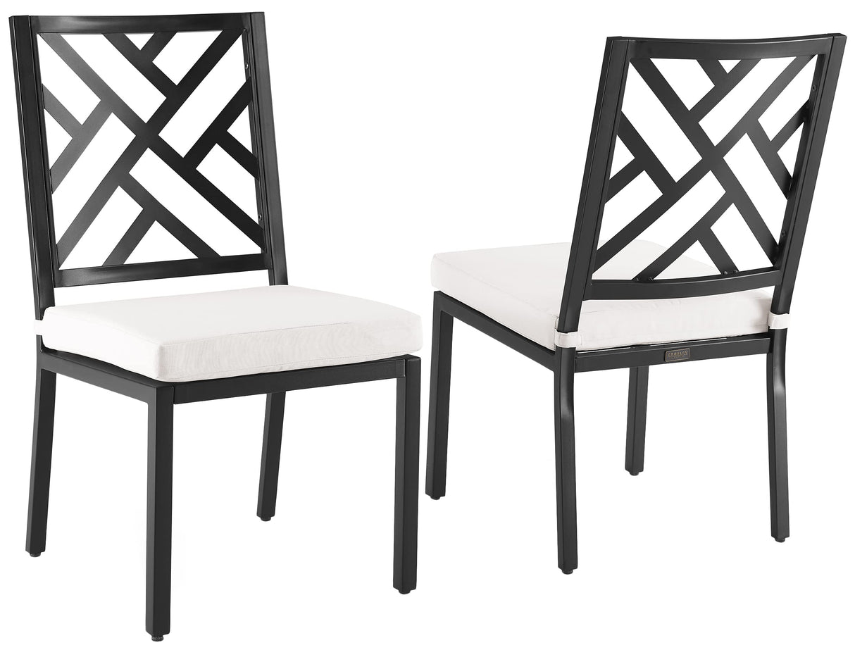 Locke 2-Piece Outdoor Chair Set, Dining Patio Chairs for Deck, Backyard
