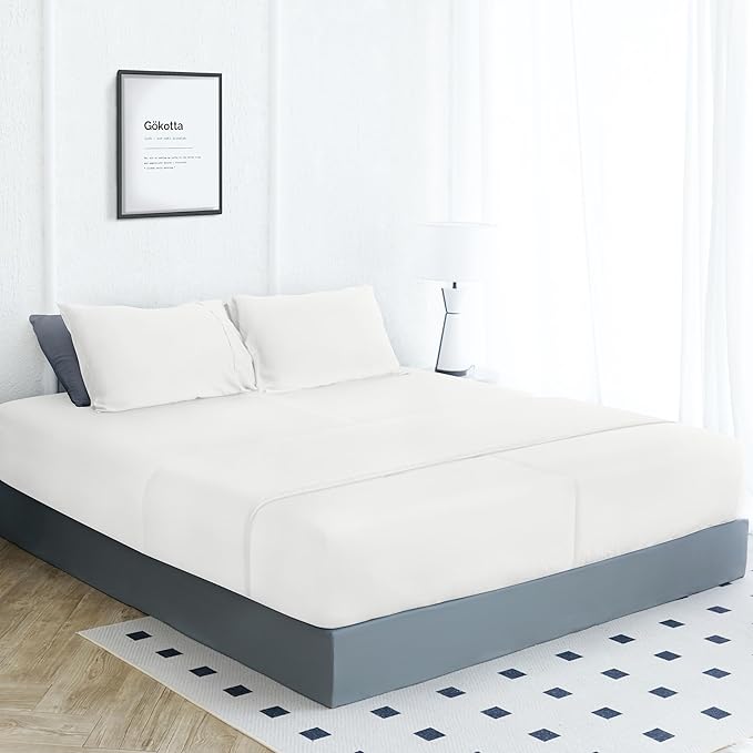 King Size Bed Sheets 6 Piece Set, 100% Rayon Derived from Bamboo