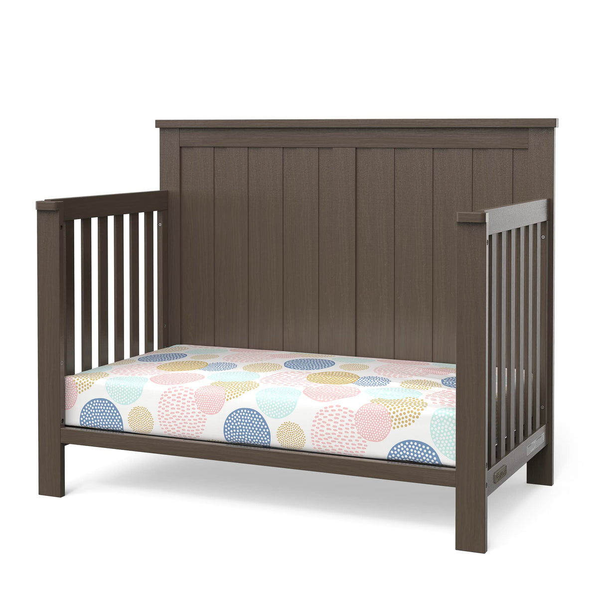 4-in-1 Convertible Crib, Baby Crib Converts to Day Bed, Toddler Bed and Full Size Bed