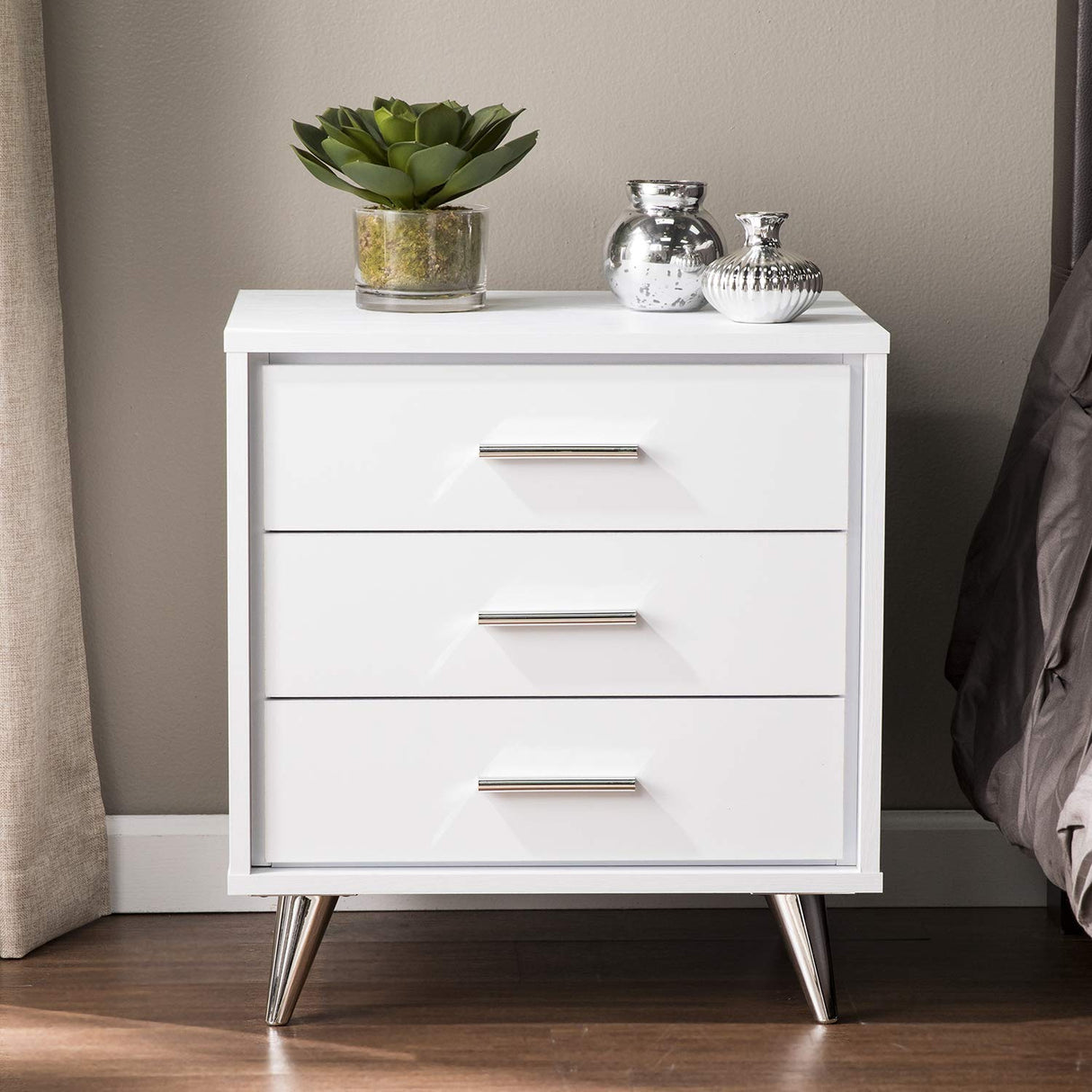 Oren Bedside Table w/Drawers Nightstand