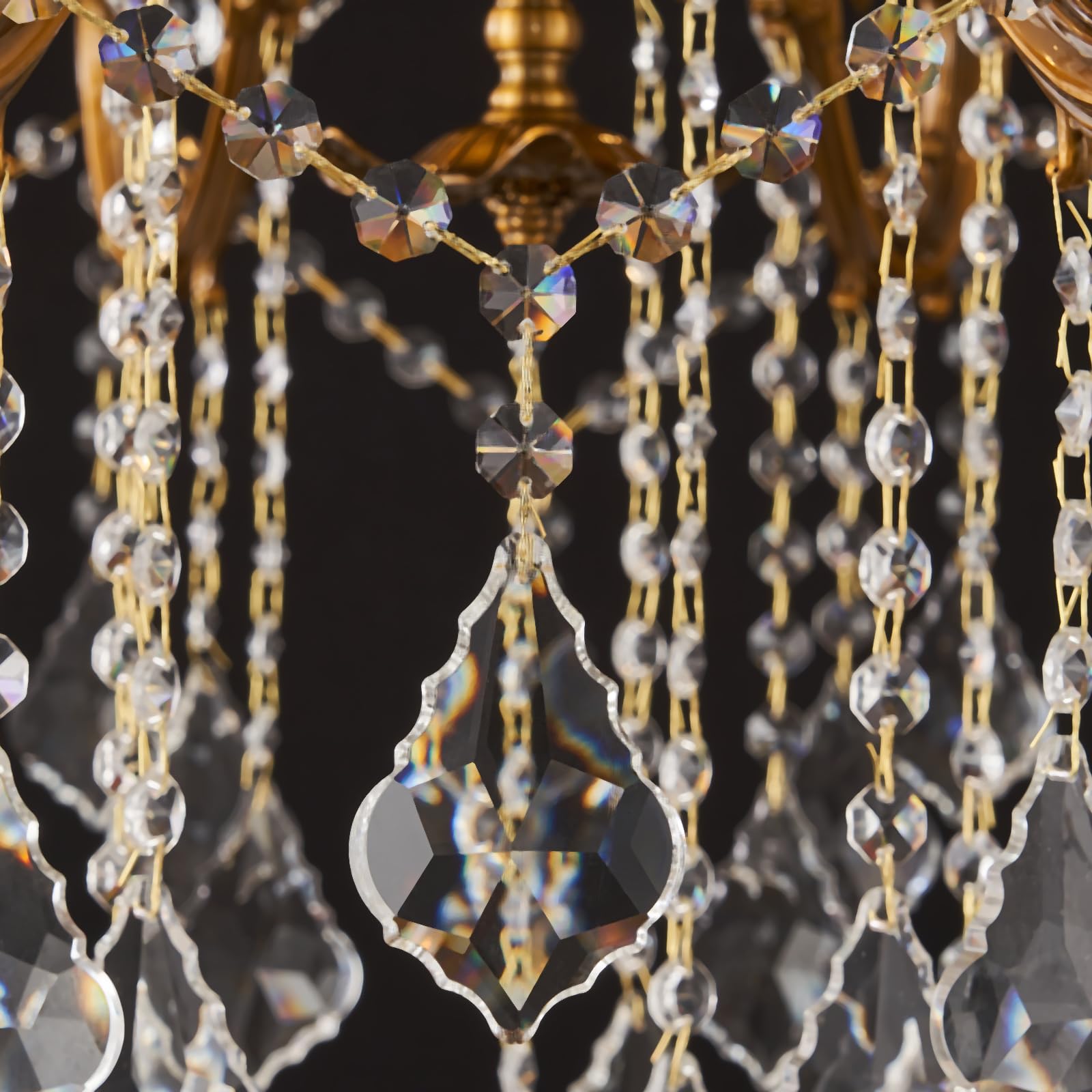 15 Light Classic Vintage Crystal Candle Chandeliers for Living Room Dining Room Foyer