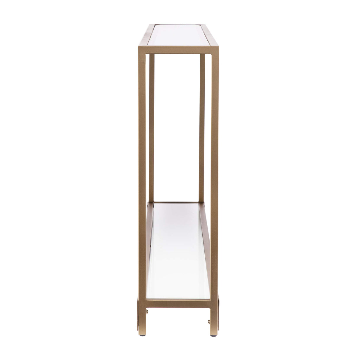 Bergen 56 inches Long Narrow Metal Console Table, Open Concept Living Space