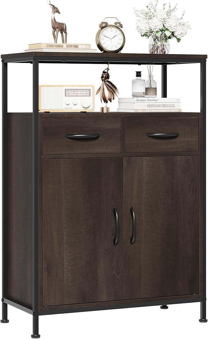 Farmhouse Storage Cabinet, Freestanding Kitchen Pantry Cabinet