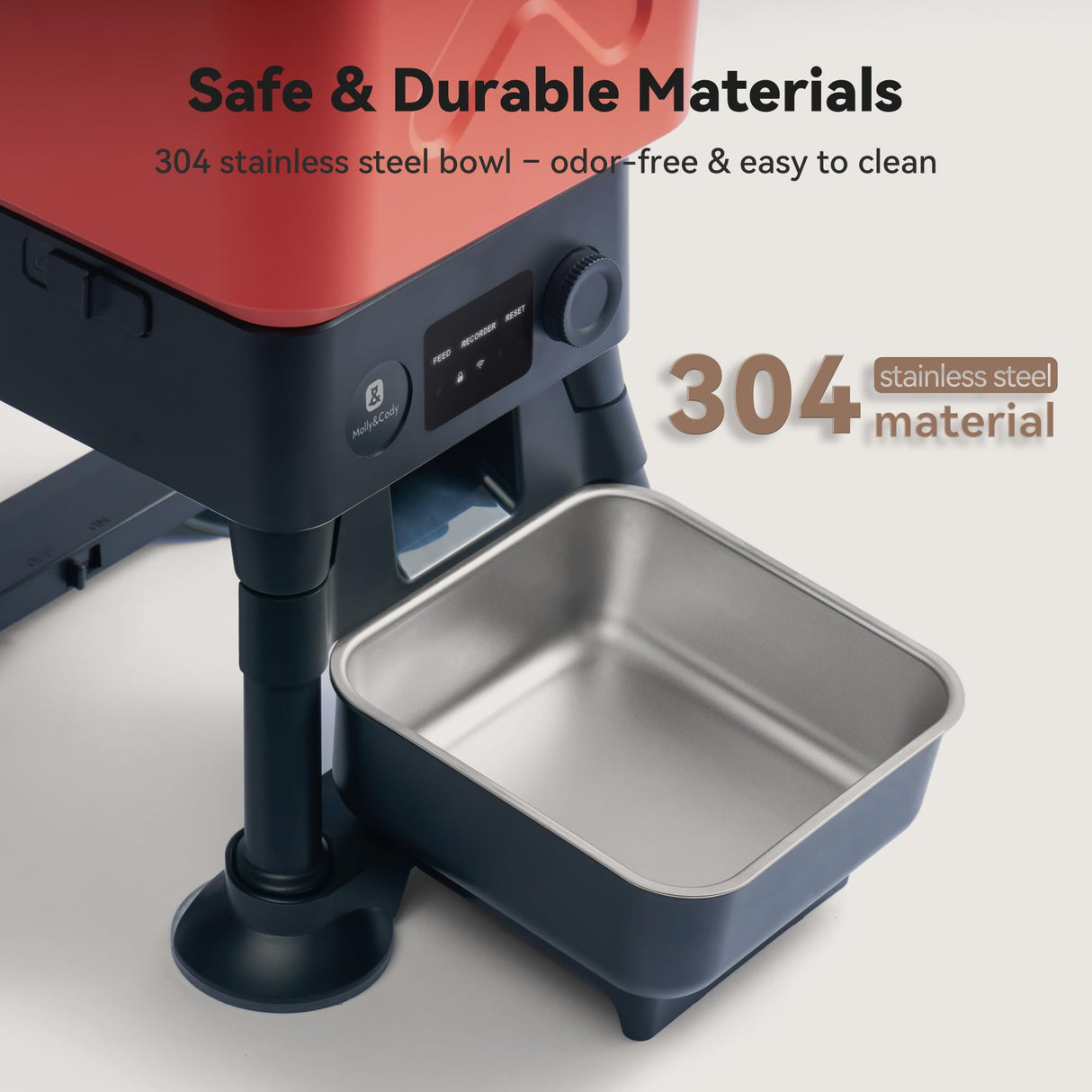 14L Automatic Dog Feeder with WiFi App Control & Anti-Blockage System