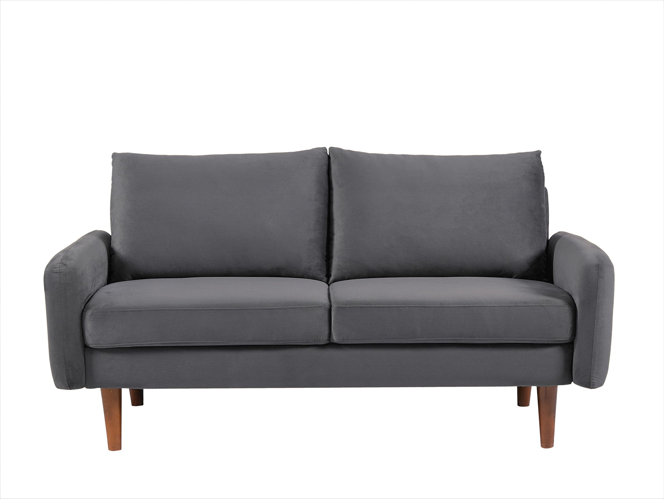 Velvet Loveseat Sofa for Modern Living Rooms and Compact Spaces