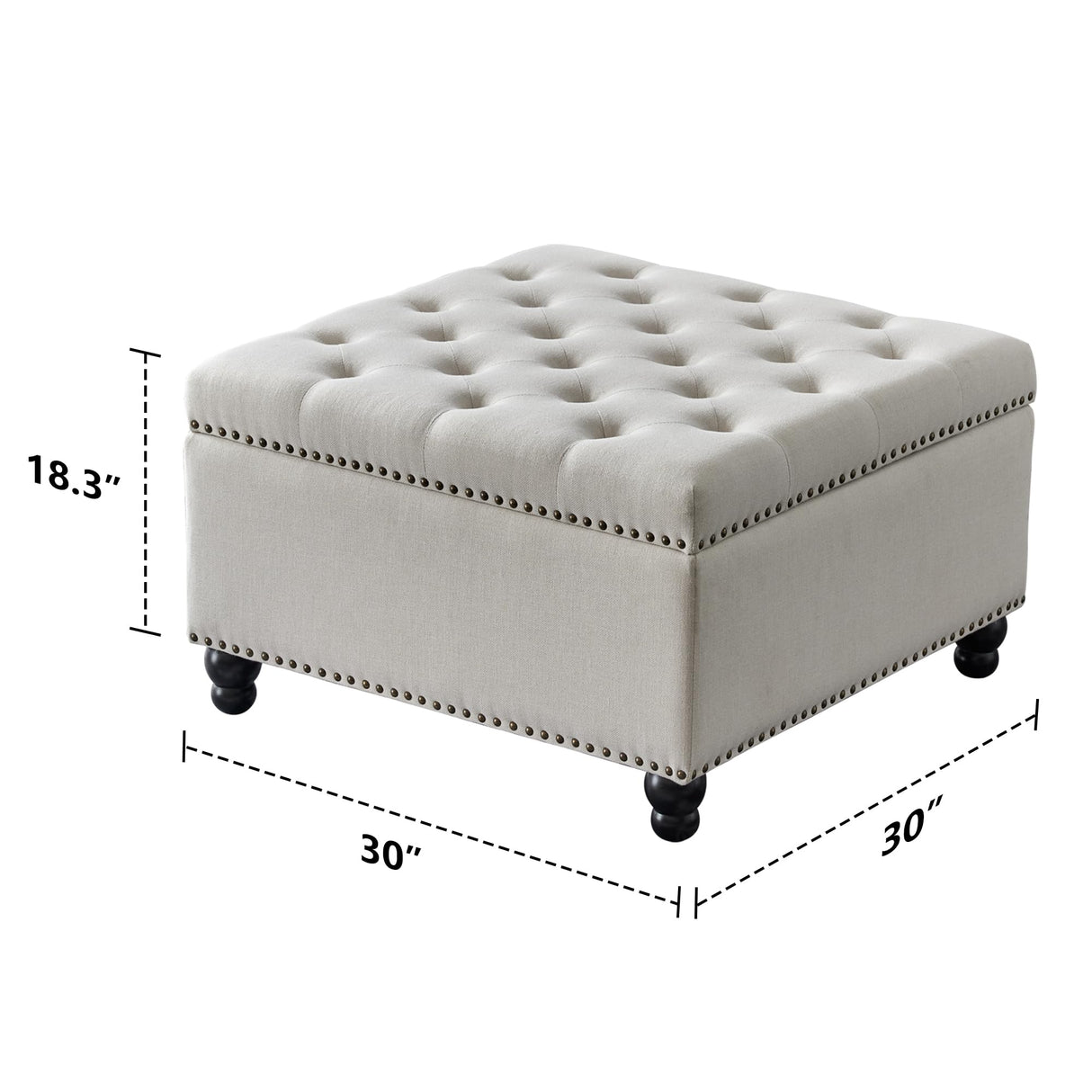 Square Storage Ottoman Bench Ottoman Coffee Table Bench Oversized Coffee Table