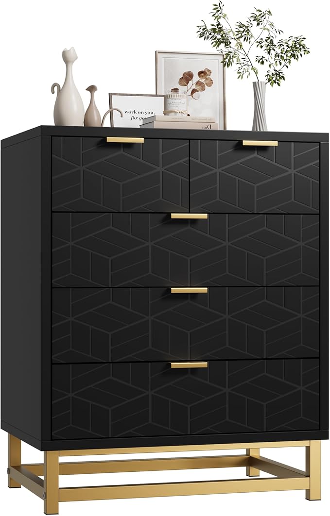 White 6 Drawer Dresser for Bedroom, 53.5" Large Dresser