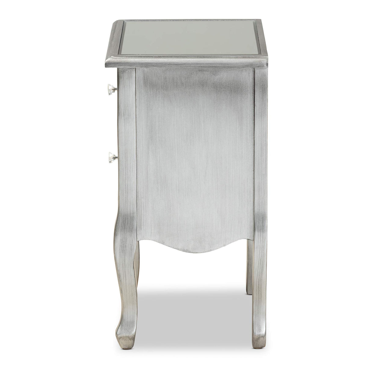 Nightstands, Silver/Mirror
