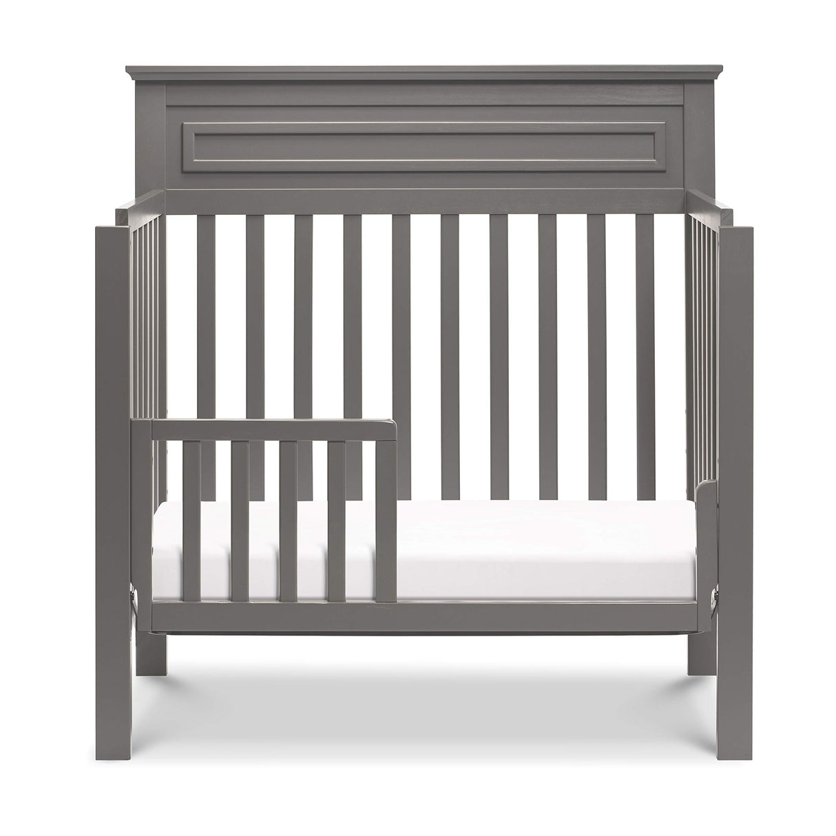 Autumn 4-in-1 Convertible Mini Crib in Slate, Greenguard Gold Certified