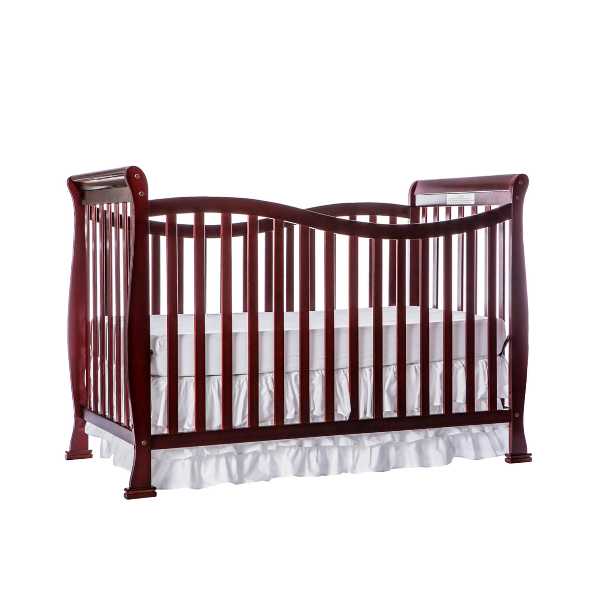 Violet 7-In-1 Convertible Life Style Crib In Cherry, Greenguard Gold Certified