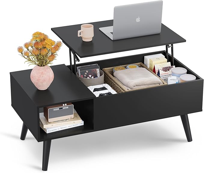 Coffee Table, 39" Lift Top Coffee Table with Hidden Compartment