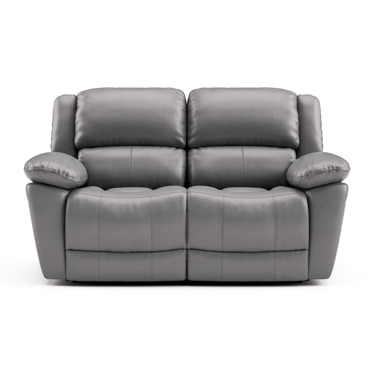 Sorin Modern 2-Piece Leather Recliner Sofa Set with Pillow Armrests