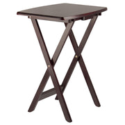 Wood Dylan Snack Table Espresso, 23.6"W x 15.75"D x 25.5"H