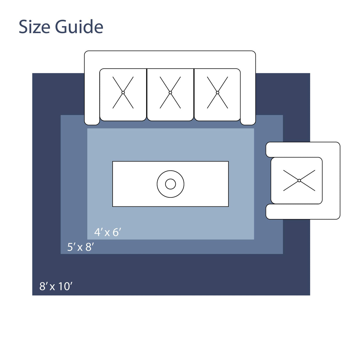 Modern Solid Ivory White Area Rug 5' x 8' - Indoor Outdoor Bohemian Accent