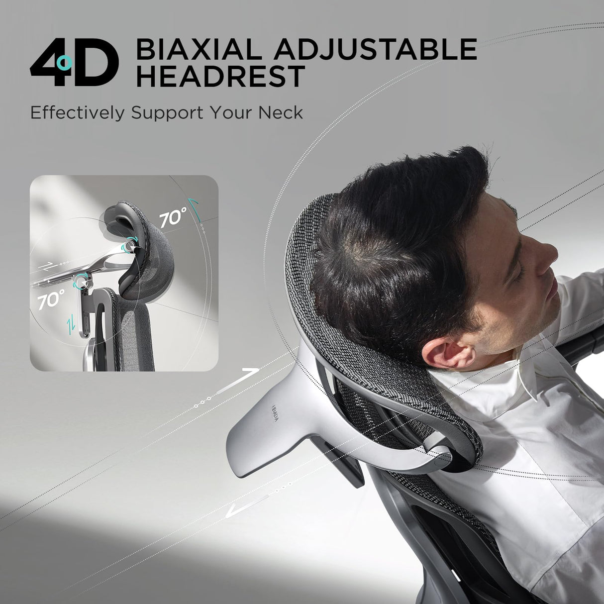 E3 Ergonomic Office Chair, Big and Tall Office Chair - with 3-Zone Dynamic Lumbar