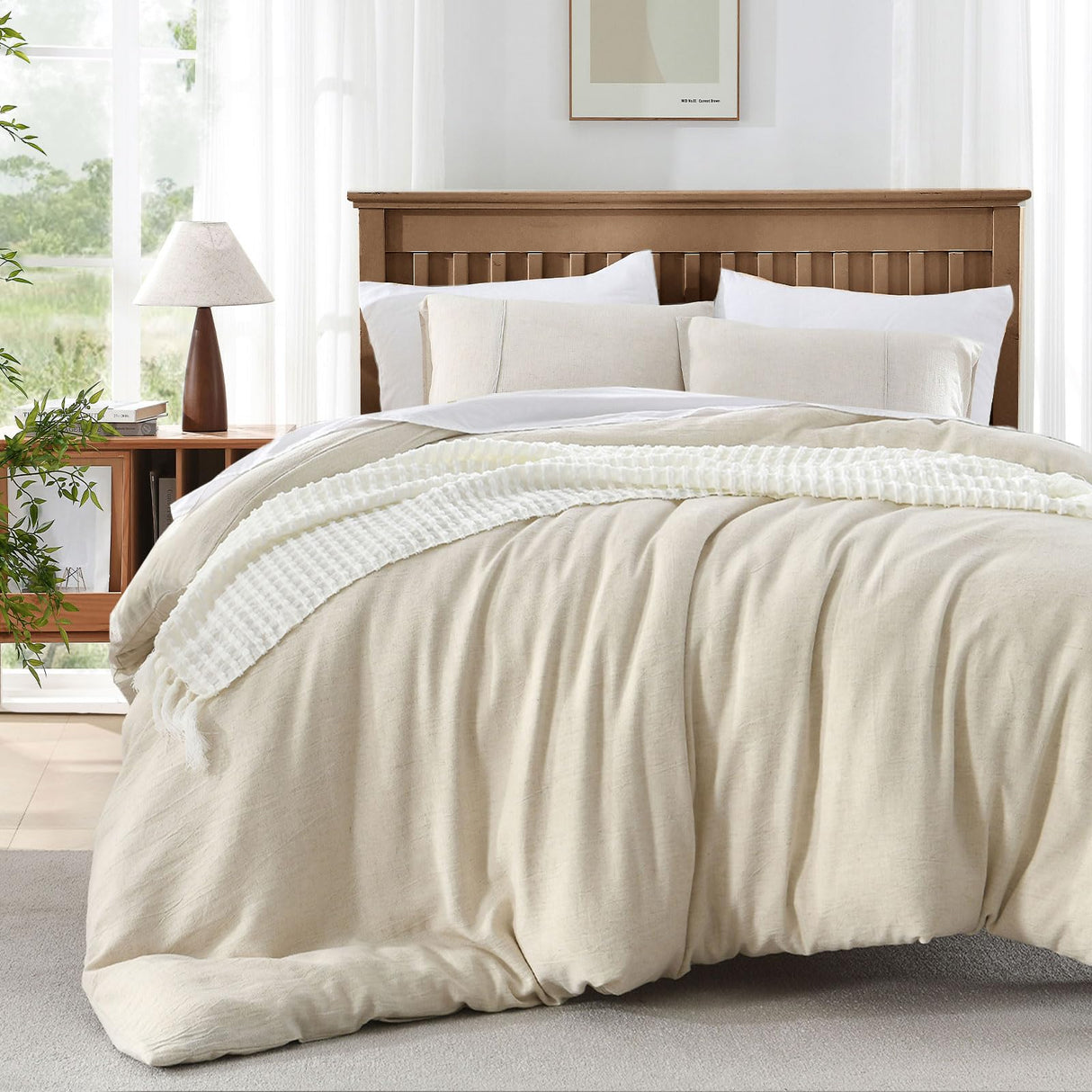 Linen Duvet Cover King Size - Soft Duvet Cover Set