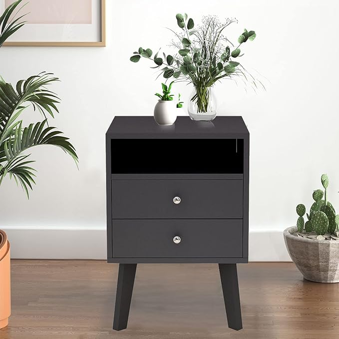 Nightstand, Modern Table, Night End Side Stand Bed Table