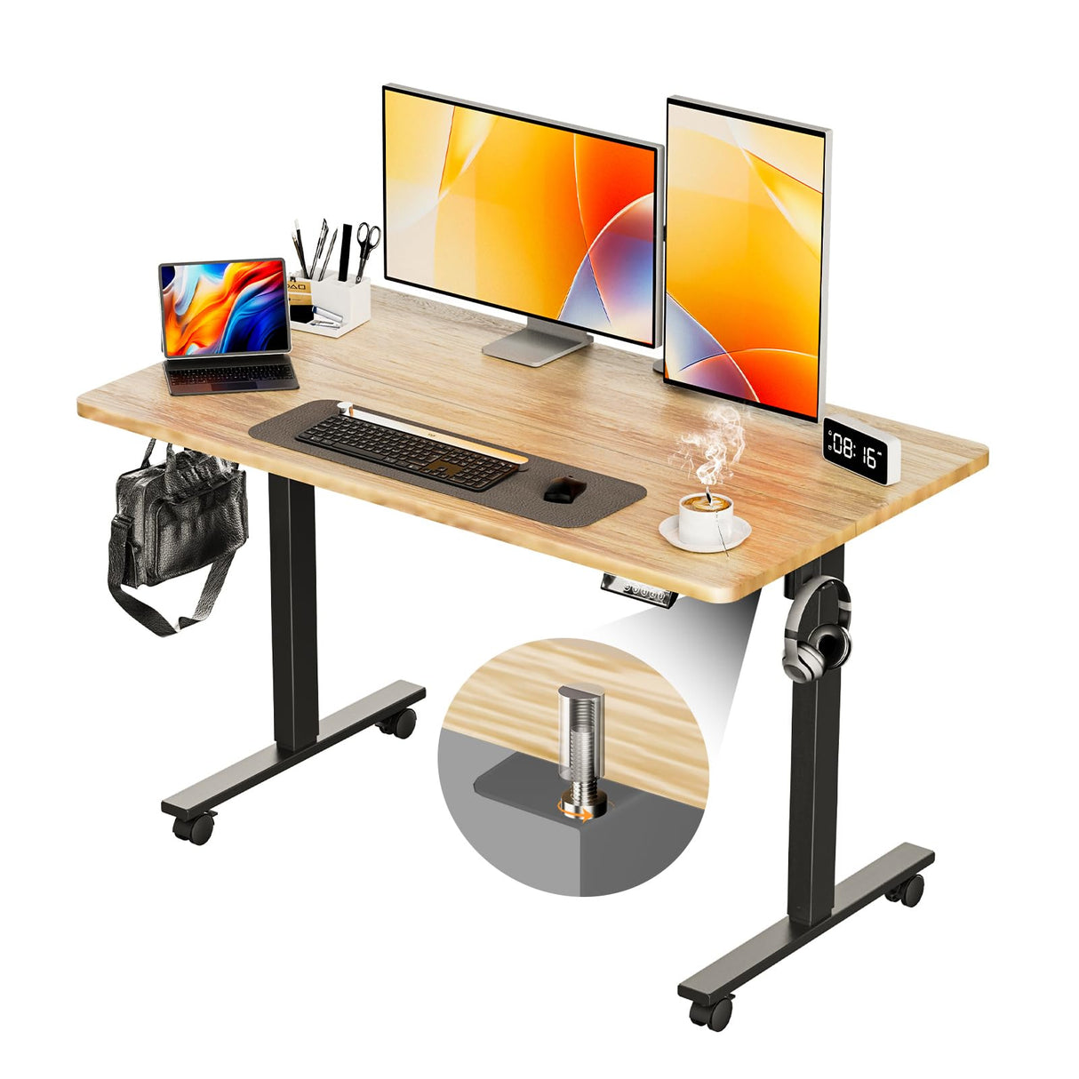 Electric Standing Desk Height Adjustable Computer Desk, 48 Inches Sit Stand Desk