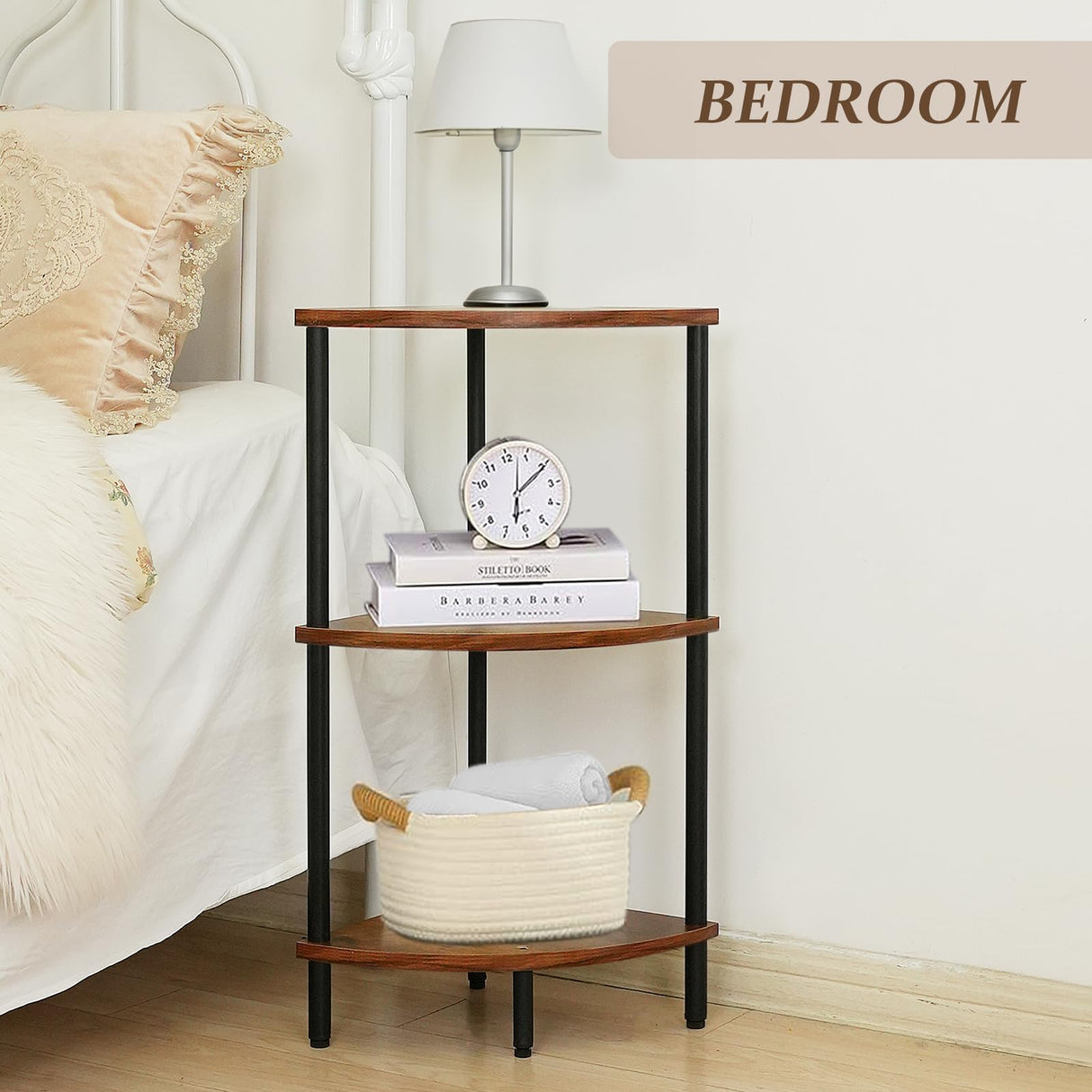 Rustic Industrial Corner Shelf