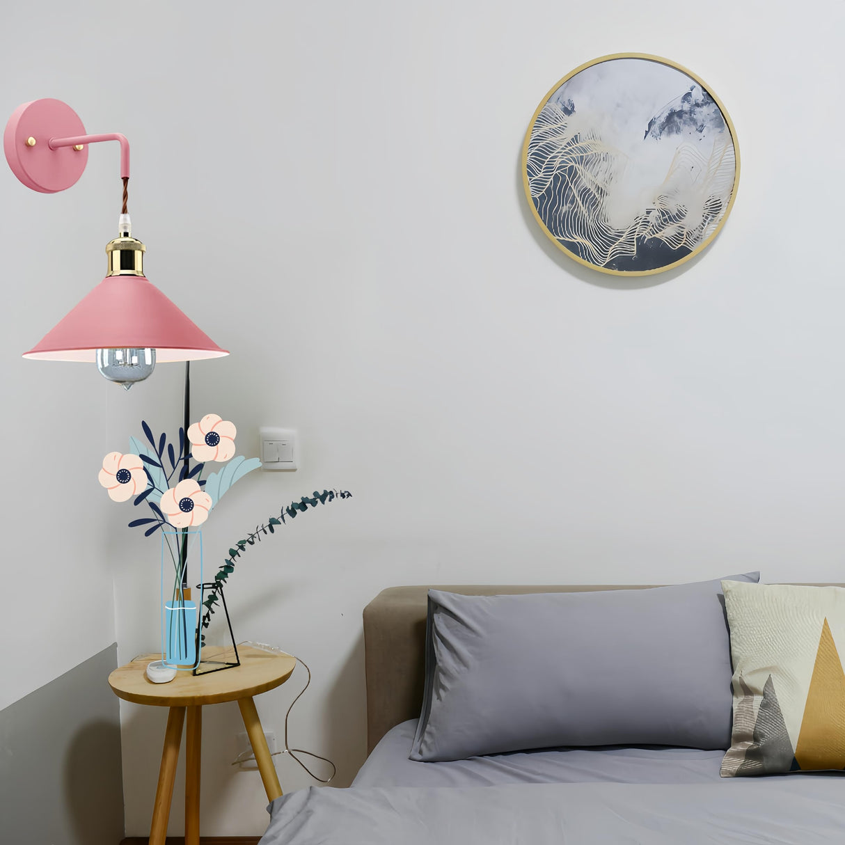 Transform Your Space with The Exquisite Plug-in Wall Sconce Lamp Set - Perfect