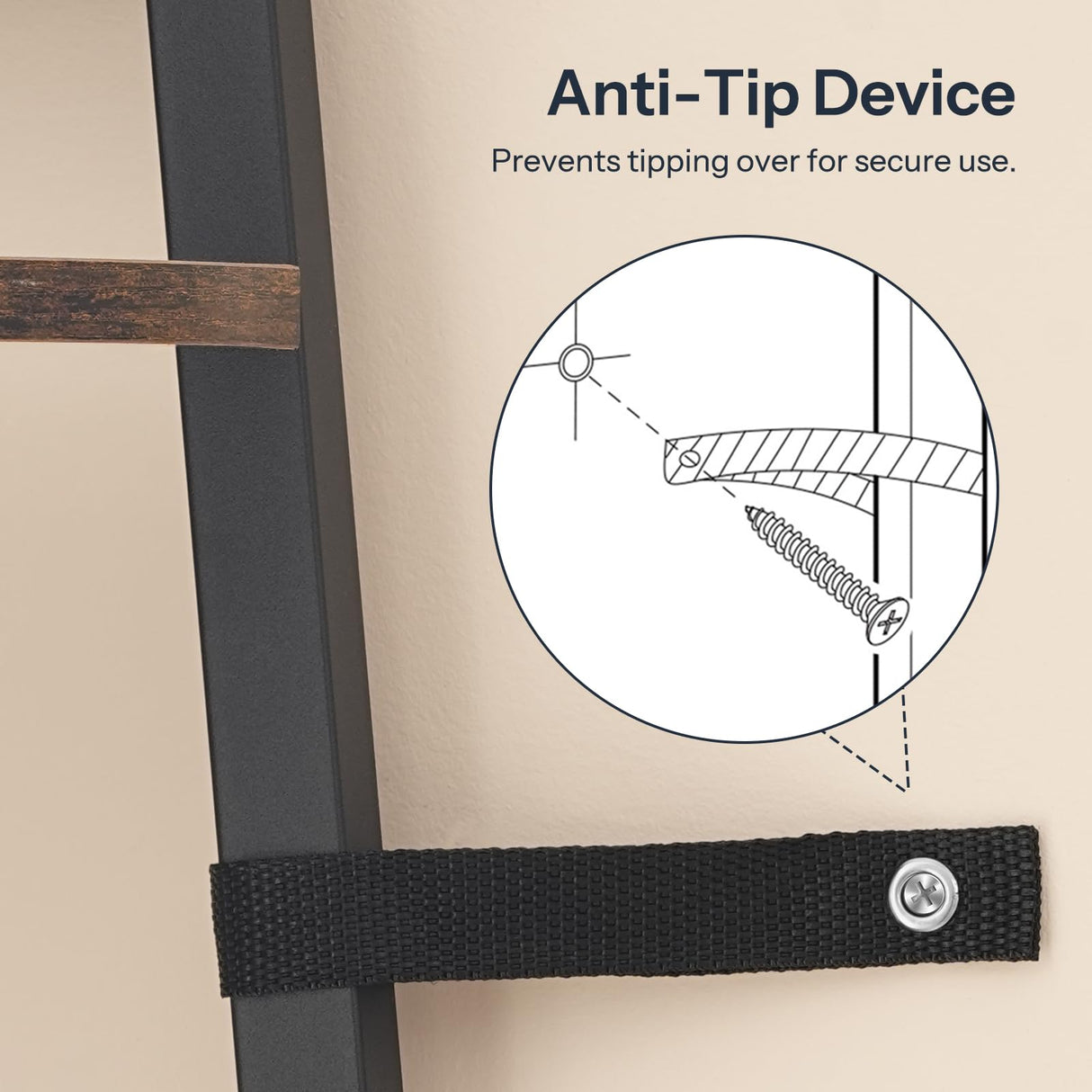 6-Tier Corner Shelf, 67 Inch Tall Corner Shelf Stand, Industrial Ladder Corner Bookshelf,