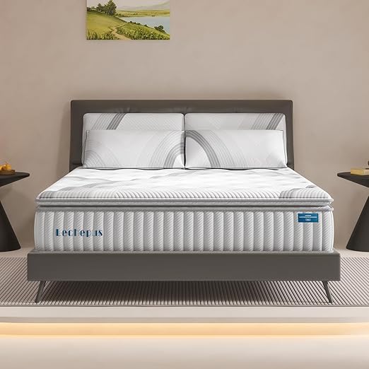 Queen Mattress, Lechepus 14Inch Medium Plush Queen Size Mattress