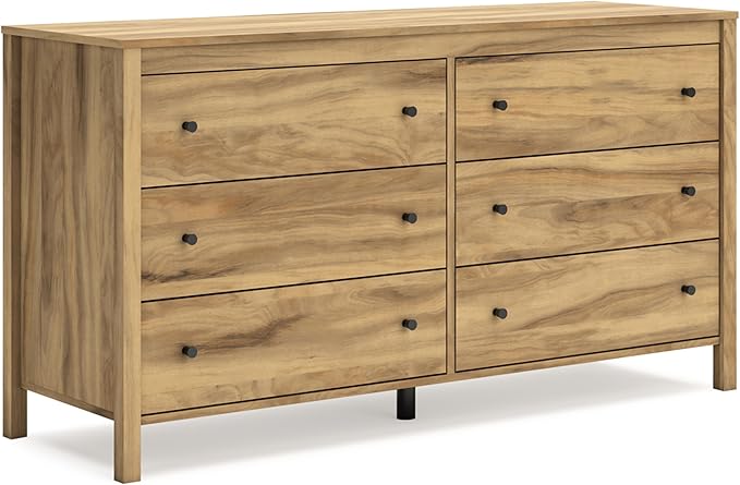Battelle Mid-Century Modern 6 Drawer Dresser