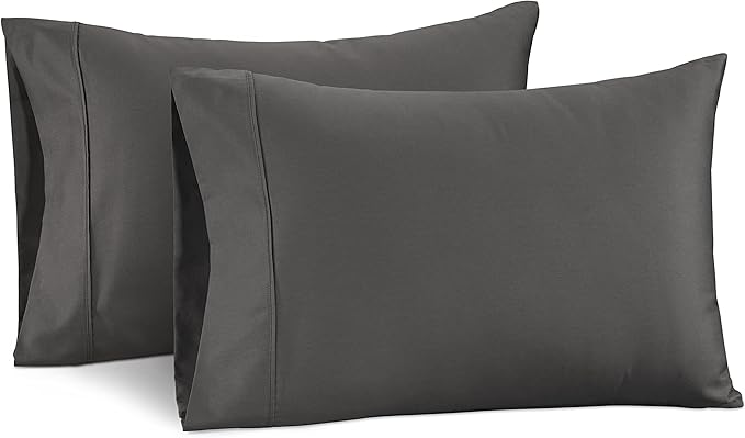 100% Egyptian Cotton Pillow Cases Queen Size Set of 2 (20"x30") - 1000 Thread Count Pillowcases Queen Size