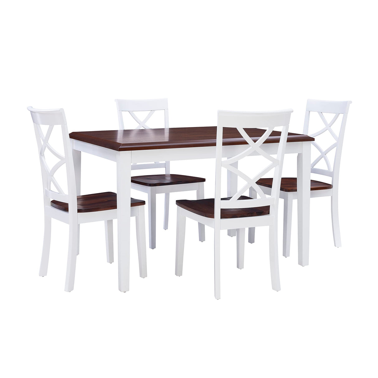 Dining Set, Cherry/White
