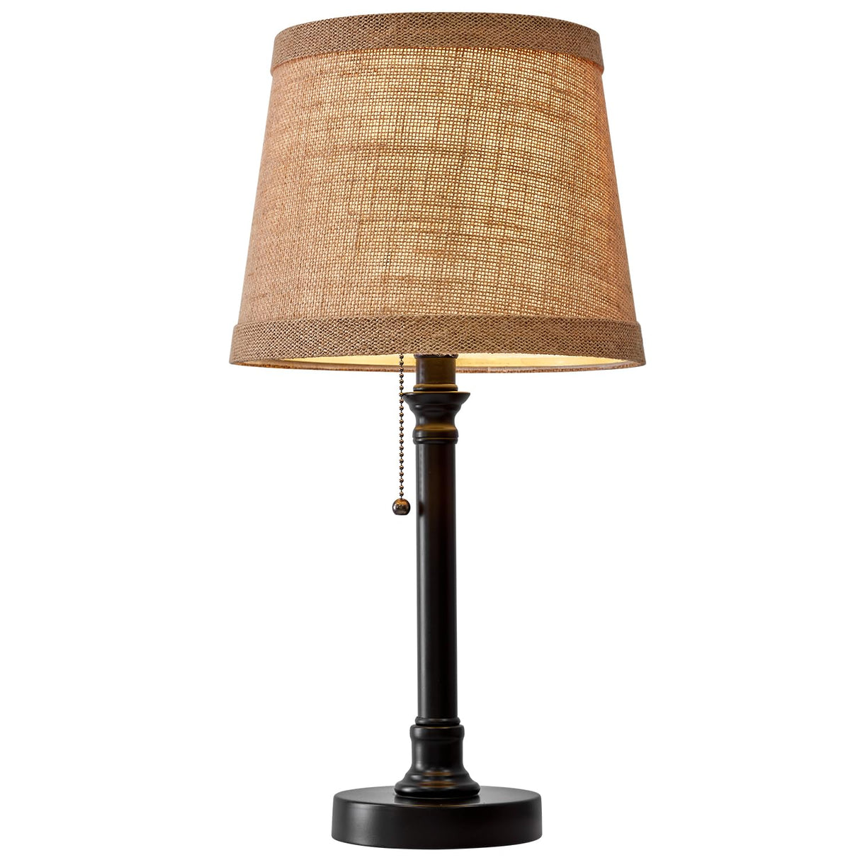 19.5" Small Table Lamp for Bedroom - Bedside Lamps for Nightstand
