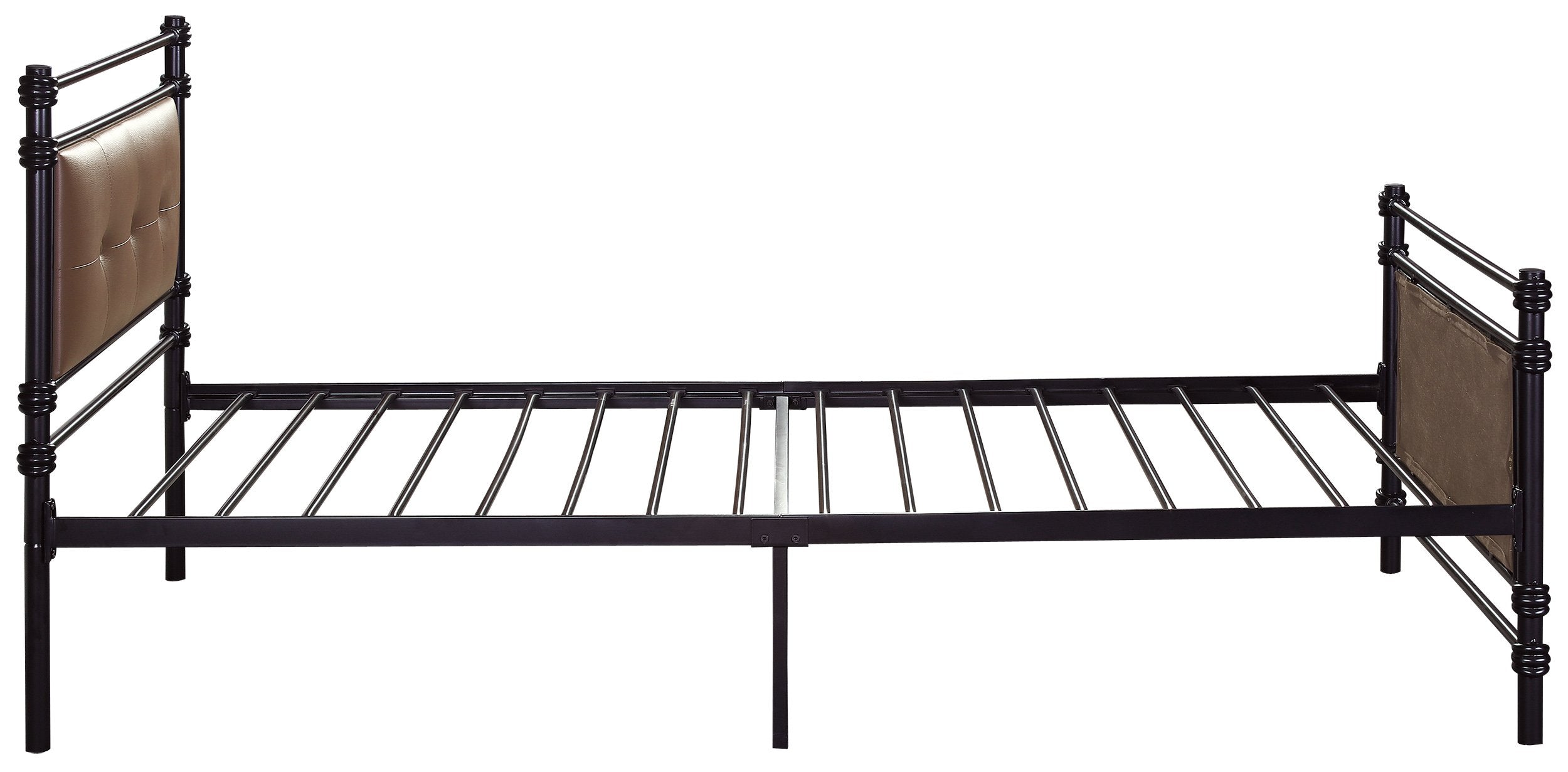 Homelegance Jayla Metal Platform Bed, Twin, Black