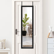 Black Over The Door Mirror - Full Length Hanging Door Mirror