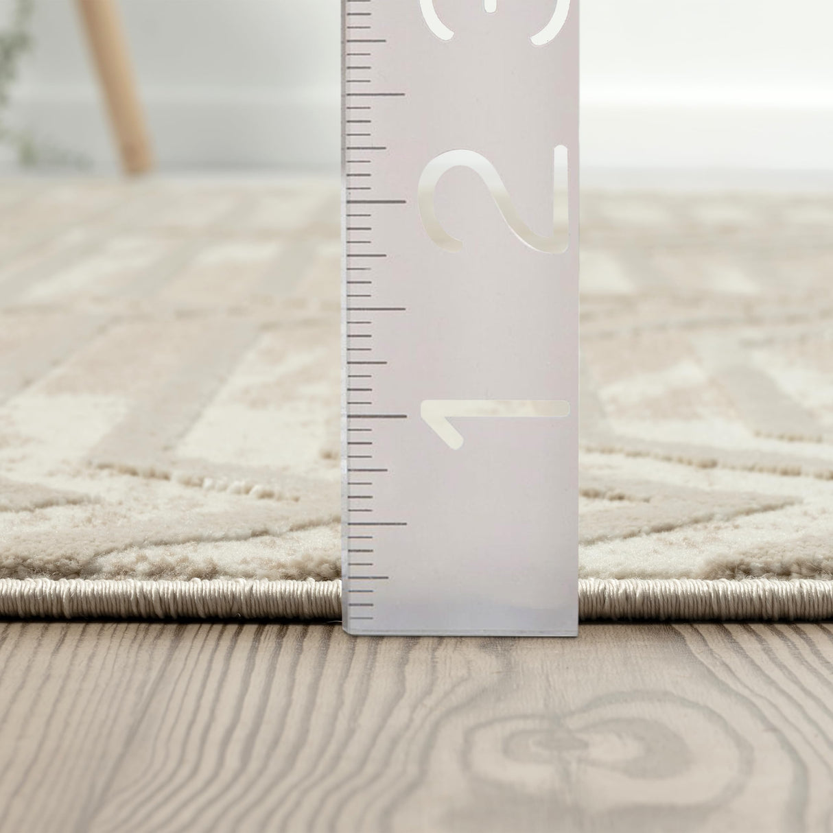 Terra Cream 8' x 10' Area Rug - Geometric Lines Pattern