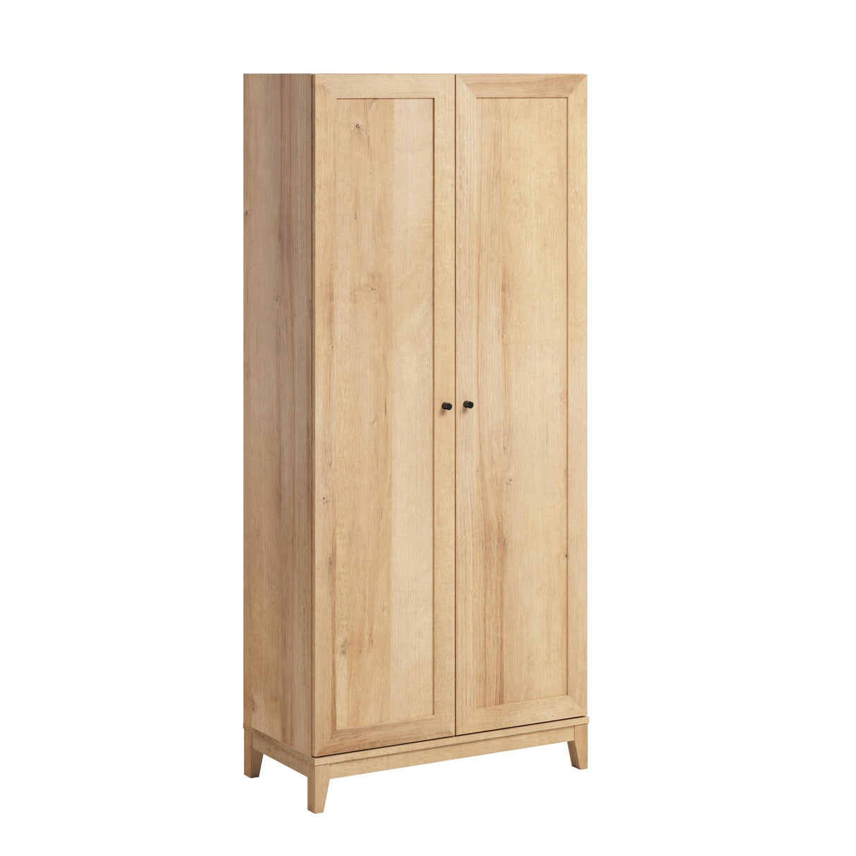 72" Tall Storage Cabinet with Wood Legs, Pantry Cabinet with 3 Adjustable Shelves,