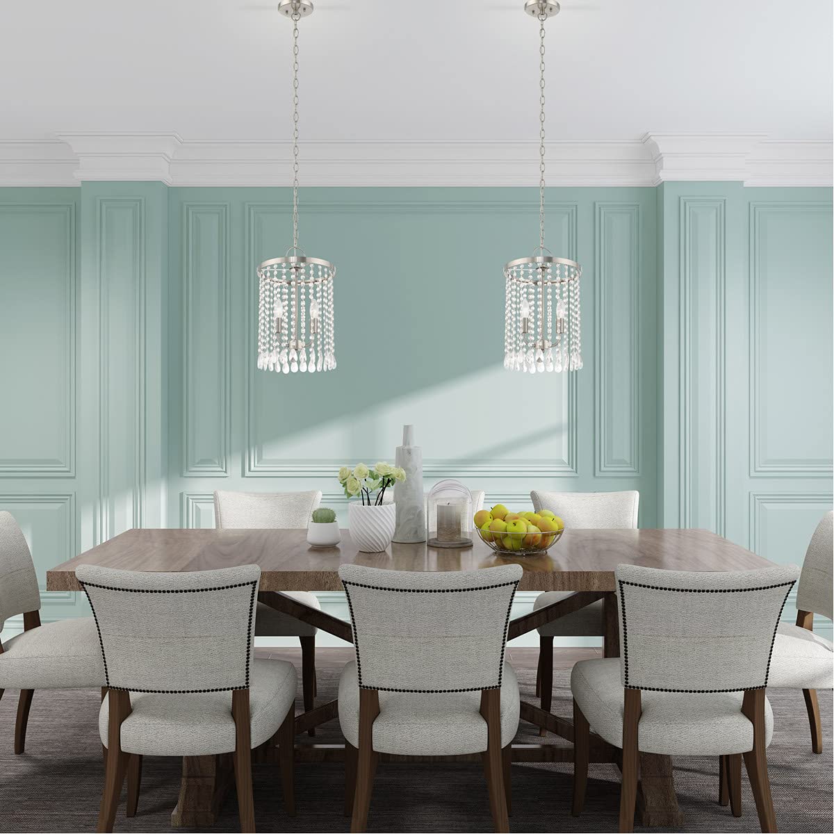 Lighting 1063-91 Neptune 3-Light Bath Light, Brushed Nickel