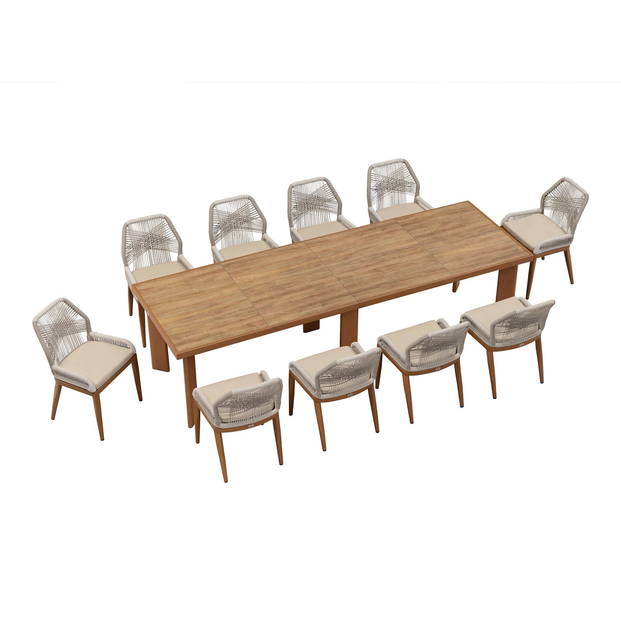 Patio Dining Chair Set 2 Pieces Aluminum Modern Furniture Seating for Garden