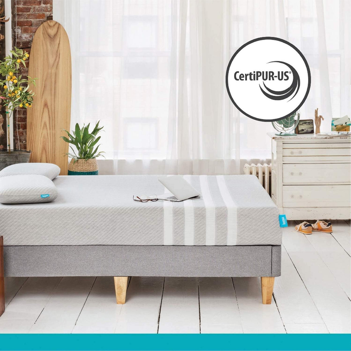 Original Foam 10" Mattress, Queen Size, Cooling Foam and Memory Foam / CertiPUR-US Certified