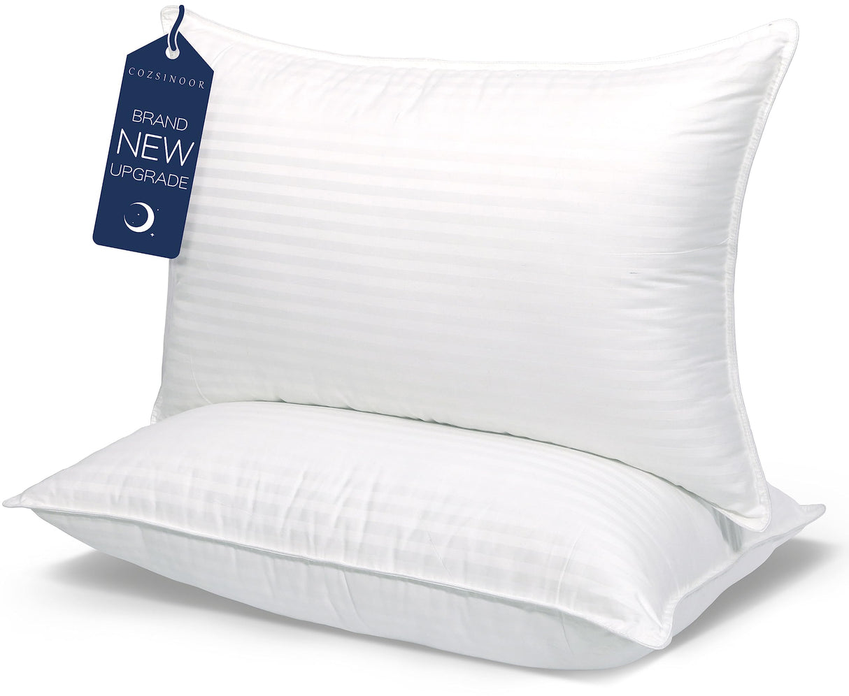 Queen Size Bed Pillows for Sleeping: Hotel Quality, Set of 2