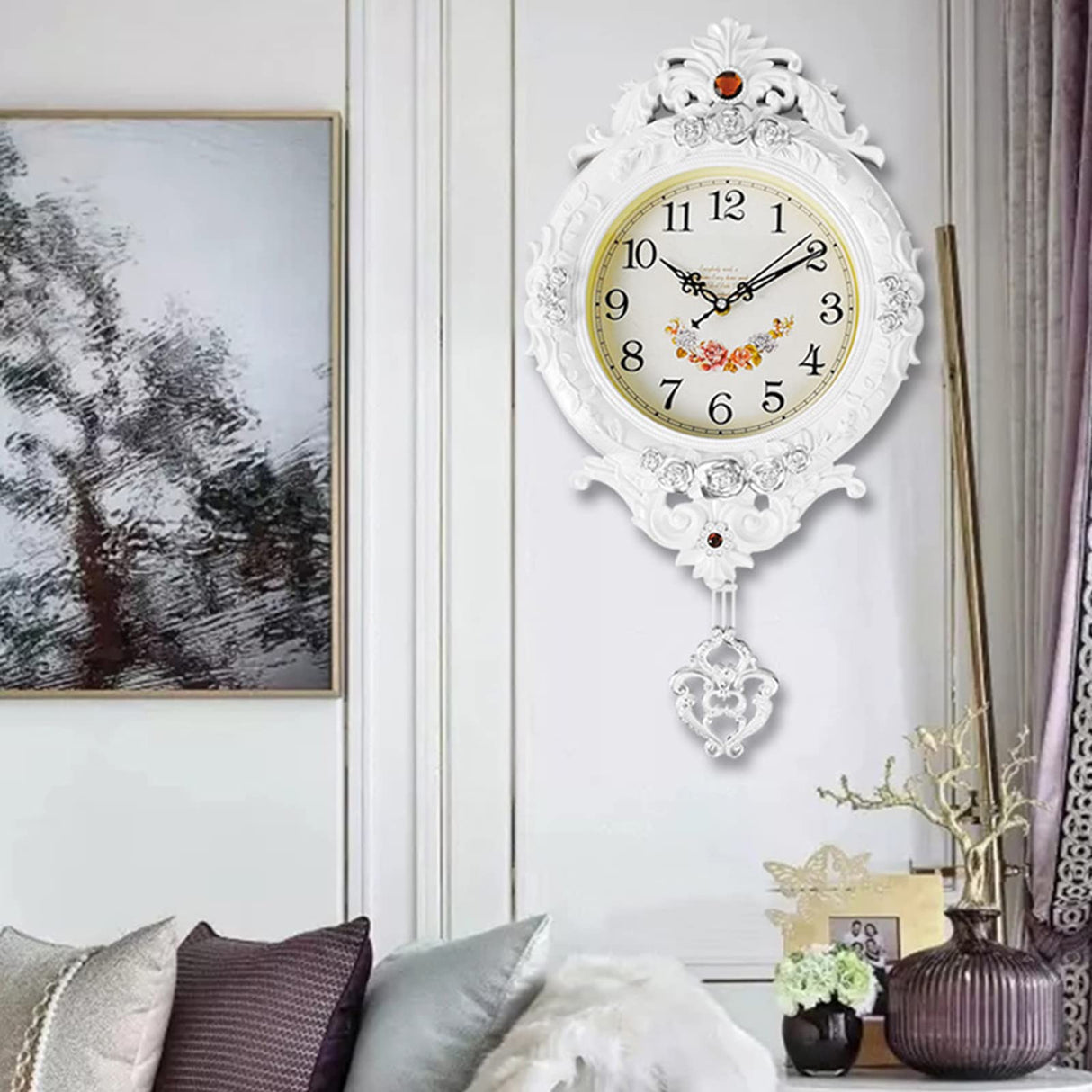 Home Decor Wall Clock European Style Clock Home Creative Wall Clock Living Room