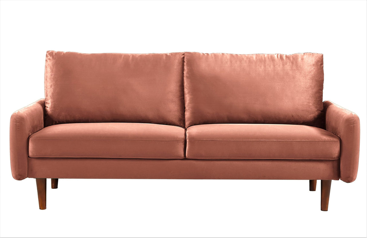 Kent Modern Velvet Sofa, Comfortable 3 Seater Couch for Living Rooms and Small Spaces