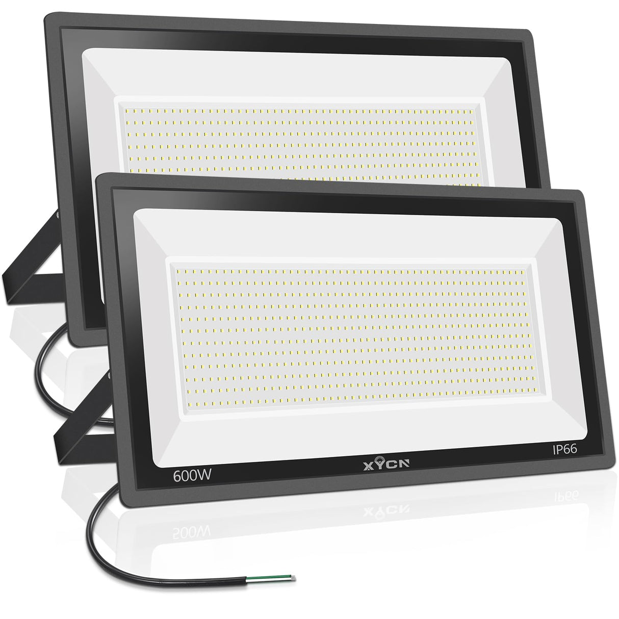 600W 2pack LED Stadium Flood Lights ,(3050W Equivalent)67500LM Super Bright LED