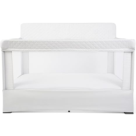 Lunaire Full Size Crib & Playard | Breathable Mesh Baby Crib | Tool-Free Assembly Baby Bed