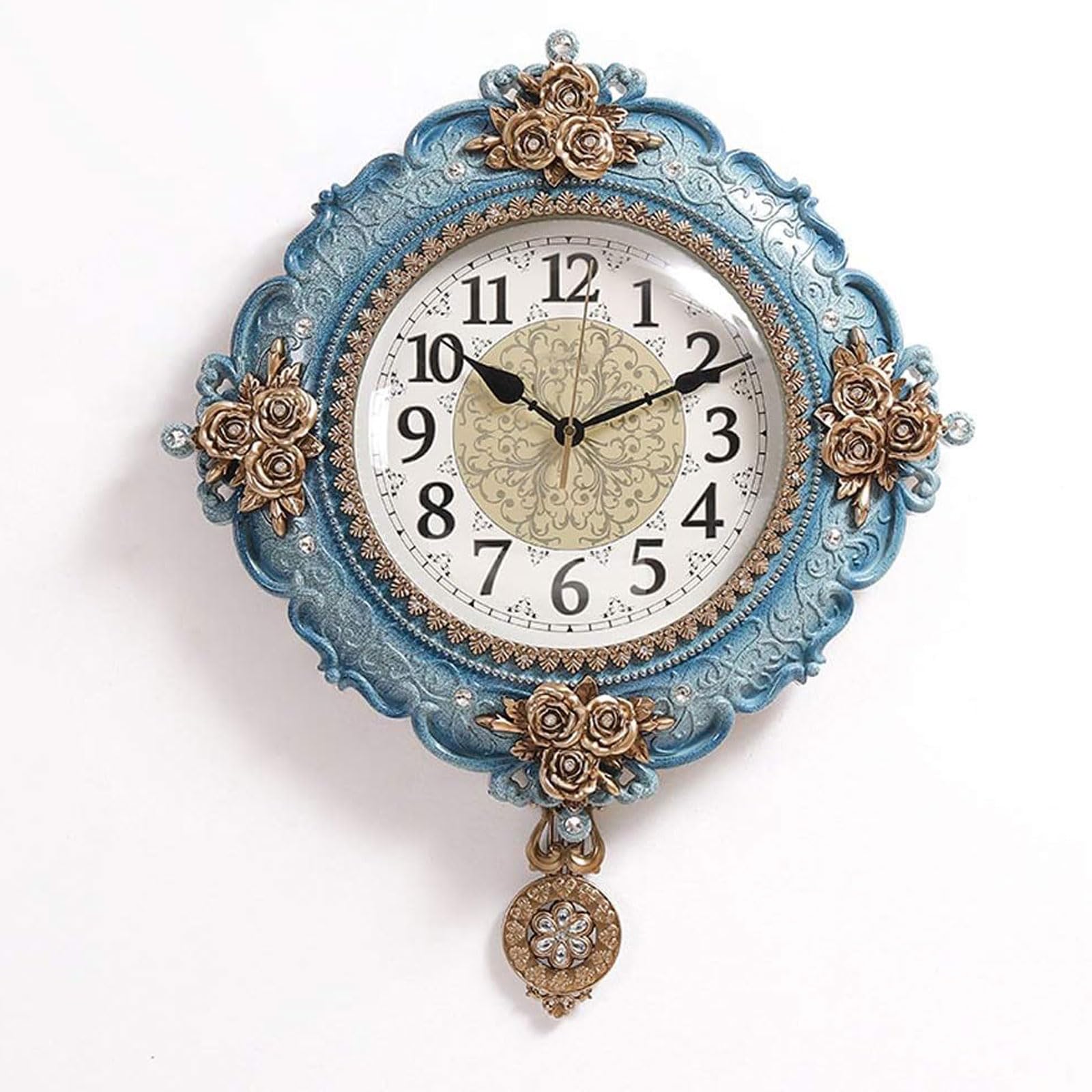 Living Room Decor Quartz Clock Mute Numerals Pendulum Clock Big Decorative