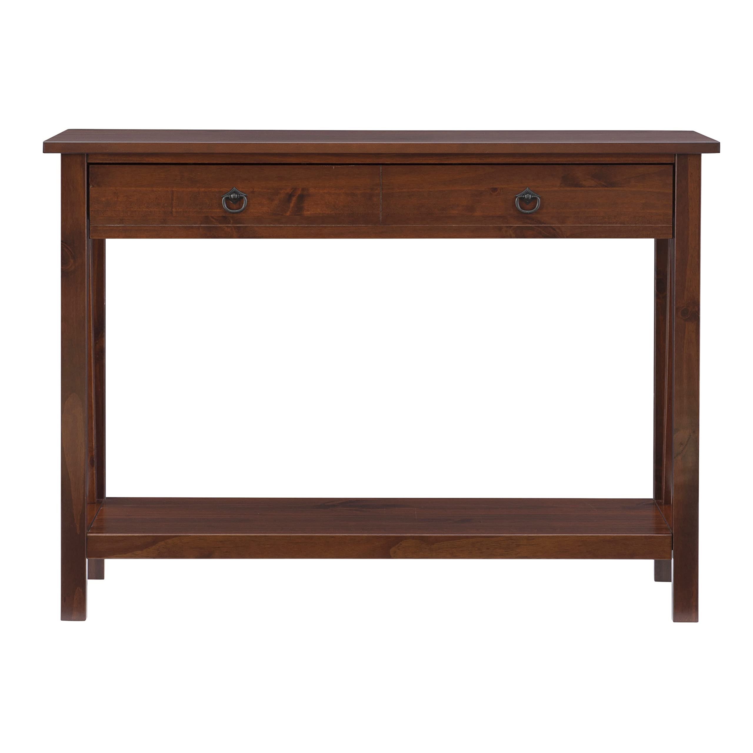 Home Dcor Console Table, 42.01"w x 13.98"d x 30.71"h, Antique Tobacco