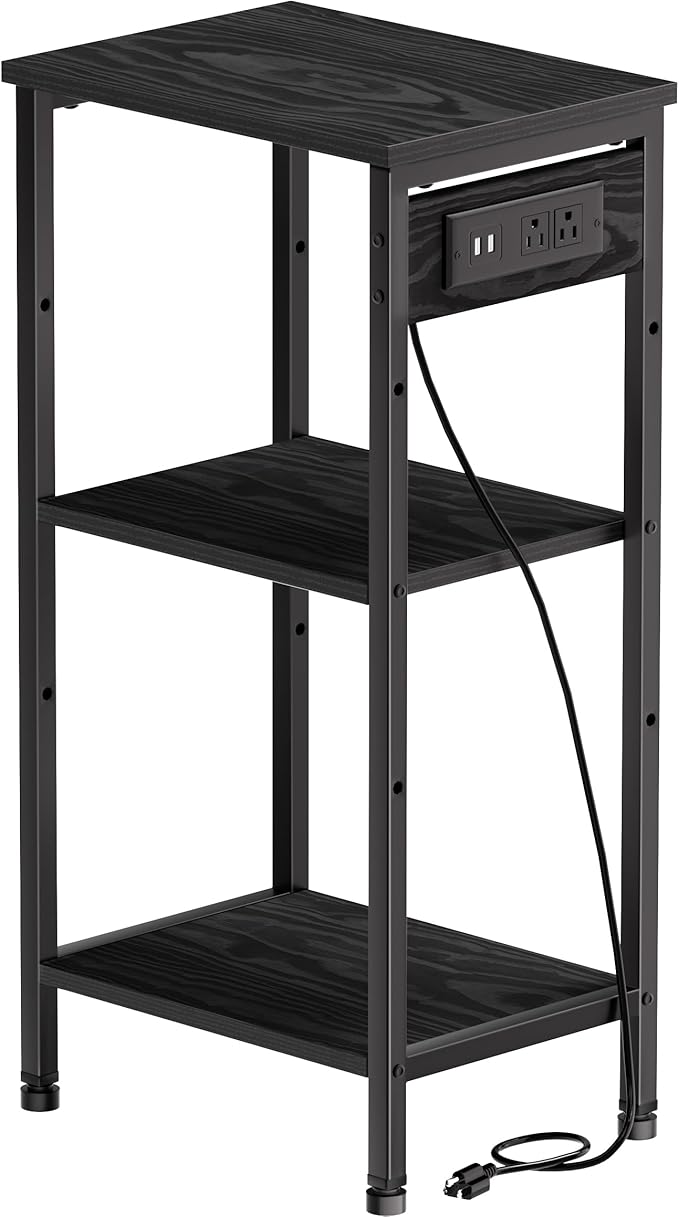 End Table with Charging Station, Side Table